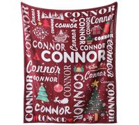 Greenyre Personalised Blanket for Baby Boy Girl, Custom Blankets with Names, Christams Blankets Throws Fleece Blanket Swaddle Blanket for Newborn, Personalized Gifts for Kids, New Mom, Baby Shower