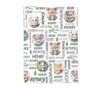 Greenyre Personalised Blanket for Baby Boy Girl - Custom Blankets with Names - personalized fleece blanket Swaddle Blanket for Newborn - Customized Gifts for Kids,New Mom,Baby Shower(Squirrel)