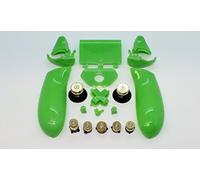 Greenzone ® Brass ABXY Bullet Buttons, Thumbs, Guide & Green Mod Kit Compatible with Xbox one model 1537 Controller