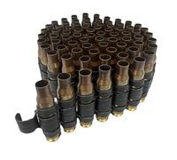 GREENZONE Custom Made 7.62 Metal Bullet Belt - Gold Fashion Accessory for Fancy Dress Costume for Army Steam Punk Rock & Roll Gothic Goth Black Metal Novelty Heavy Emo (40 Inches)