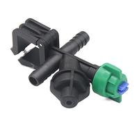 GreeSafety Drone accessories 4Pieces/Lot For 110 Degree Flat Fan Spray Nozzle 25MM Square Clip Boom Sprayer Nozzle Agricultrual Spray Tip ( Color : Double Intubation )