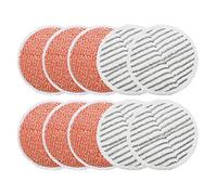 GreeSuit 10 Pack Replacement Steam Mop Pads for Bissell Spinwave 2039A 2124-6 Heavy Scrub Pads, 4 Scrubby Pads