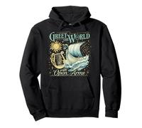 Greet the world open arms Vintage The Epic Saga Pullover Hoodie
