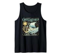 Greet The World Open arms Vintage The Epic Saga Tank Top