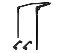 Greethga 1 PCS Foldable Folding Cart Push Handle Wagon Cart Equipment Black Extendable Cart Trolley Handle Accessories