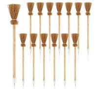 Greethga 14 Stick Pencils, Witch Broom Pencils Magic Wand Halloween for Themed Gifts Bag Fillers