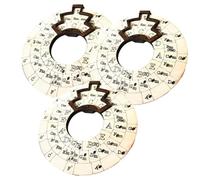 Greethga 3Piece Melody Music Wheel Circle of Fifths Wheel Guitar Learning Tool Circle Wooden Wheel Wooden Melody Tool