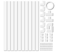 Greethga 4M Electrical Sheath Trunking Wall Cables for a PVC Cover Paintable for Trunking Cables 10 Pieces L40 cm