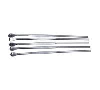 Greethga 5 Pcs Silver Tone Stainless Steel Earpicks Curette Ear Wax Remove Tool