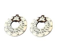 Greethga Circle of the Fifth Wheel Musical Chord Wheels Wooden Melody Instrument Chord Wheel for Decoration