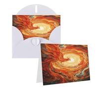 Greeting Anime Phoenix Blank Greetings Card With Envelopes Thank You Cards Note Cards All Occasion Cards For Christmas Holidays Birthday Graduation Anniversaries 4'' X 6''