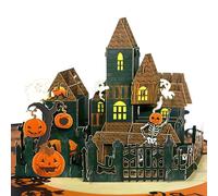 GREETING ART Halloween Cards- Halloween Castle, Halloween Birthday Cards,Pop Up Halloween Card,Halloween Greeting Cards for Kids and Adults
