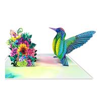 GREETING ART Humming Bird Card, Mothers Day Cards Pop Up, Birthday Cards for Women, 3D Greeting Card for Valentines Day, Anniversary, Get Well, Thank You