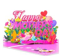 GREETING ART Mothers Day Pop Up Card, Happy Mothers Day Card from Daughter Son for Mum, 3d Greeting Cards for Mum, Grandma, Wife