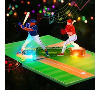 GREETING ART Musical Birthday Cards, Baseball Birthday Card, Pop Up Birthday Card with Music and Light, Birthday Gifts for Son, Men, Dad, Hsuband, Baseball Lovers