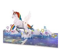 GREETING ART Unicorn Pop Up Card,3d Pop Up Happy Birthday Card,3d Pop Up Greeting Card for Thinking Of You, Baby Shower,Anniversary,Mother's Day,Father's Day