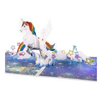 GREETING ART Unicorn Pop Up Card,Pop Up Birthday Card for Kids,Girls,Boys | Birthday Gift for Daughter Mom Friends, 3D Greeting Cards for Birthday,Mothers Day,Valentines Day,Thank You, With Envelope