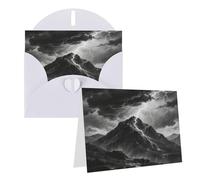 Greeting Black And White Mountain Blank Greetings Card With Envelopes Thank You Cards Note Cards All Occasion Cards For Christmas Holidays Birthday Graduation Anniversaries