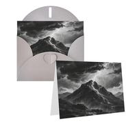Greeting Black And White Mountain Blank Greetings Card With Envelopes Thank You Cards Note Cards All Occasion Cards For Christmas Holidays Birthday Graduation Anniversaries