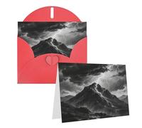Greeting Black And White Mountain Blank Greetings Card With Envelopes Thank You Cards Note Cards All Occasion Cards For Christmas Holidays Birthday Graduation Anniversaries