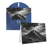 Greeting Black And White Mountain Blank Greetings Card With Envelopes Thank You Cards Note Cards All Occasion Cards For Christmas Holidays Birthday Graduation Anniversaries