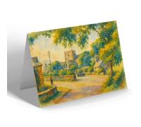 GREETING CARD - A Peep through the Trees, Clynnog Fawr - Vintage Art Style