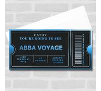Greeting Card - Abba Voyage Musical Show Theatre Personalised Surprise Ticket Gift Voucher | Custom Greeting Card | Personalised | Custom
