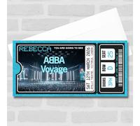 Greeting Card - Abba Voyage The Musical Show Theatre Personalised Surprise Ticket Gift Voucher | Custom Greeting Card | Personalised | Custom