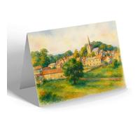 GREETING CARD - Aberford from the Hill - Vintage Art Style
