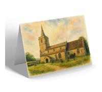 GREETING CARD - All Saints Church, Fittleton - Vintage Art Style