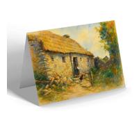 GREETING CARD - An Irish Cabin - Vintage Art Style