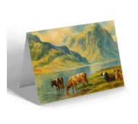 GREETING CARD - At the Foot of Snowdon - Vintage Art Style