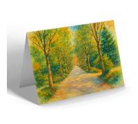 GREETING CARD - Avenue, Belle Vue Park, Lowestoft - Vintage Art Style