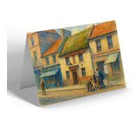 GREETING CARD - Ayr. Tam O' Shanter Inn looking East - Vintage Art Style