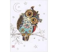 Greeting Card (BA-G023) - Blank/Birthday - Owen Owl - Foil and Embossed Finish - Suitable for Birthdays and Other Occasions