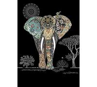 Greeting Card (BA1292) - Blank/Birthday - Decorative Elephant - Flittered Finish