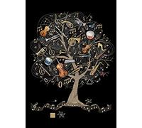 Greeting Card (BA1384) Blank/Birthday - Music Tree - Foil Embossed Finish