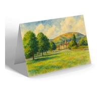 GREETING CARD - Barnard's Green, Malvern (a) - Vintage Art Style