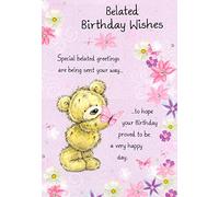 Greeting Card - Belated Birthday - Greeting Card - Multi Buy Discount - Free P&P