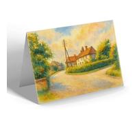 GREETING CARD - Blacksmith's & Village, North Wheatley - Vintage Art Style