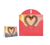 Greeting Card Blank Note Cards with Envelope Folded Message Keepsake Design