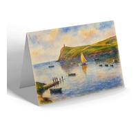 GREETING CARD - Bradda Head, Port Erin (c) - Vintage Art Style