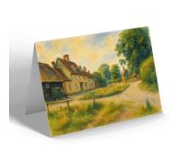 GREETING CARD - Brook Street, Elsworth - Vintage Art Style