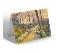 GREETING CARD - Burnley. Scott Park - Vintage Art Style