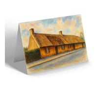 GREETING CARD - Burns' Cottage Alloway, near Ayr - Vintage Art Style