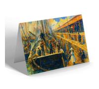 GREETING CARD - By the Quay, Lowestoft - Vintage Art Style