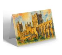 GREETING CARD - Cathedral from the South-East, Bristol - Vintage Art Style