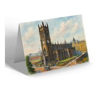 GREETING CARD - Cathedral, Manchester - Vintage Art Style