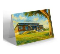 GREETING CARD - Chesil Beach Holiday Camp, Weymouth (b) - Vintage Art Style