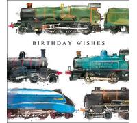 Greeting Card (CM7265) Male Birthday - Birthday Express - Steam Trains
